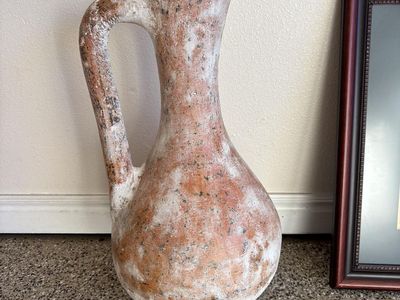 Rustic Weathered Terracotta Pitcher - Pottery Barn Decorative Vase
