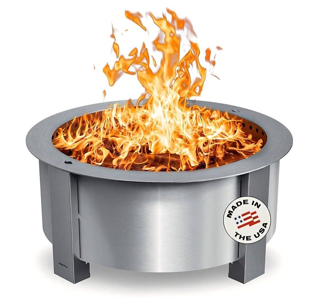 Breeo Smokeless Fire Pit (X Series 30, Stainless S
