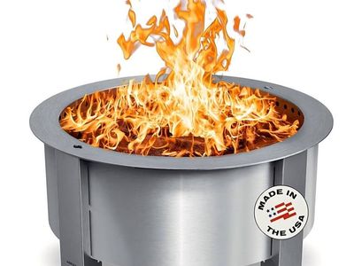 Breeo Smokeless Fire Pit (X Series 30, Stainless S