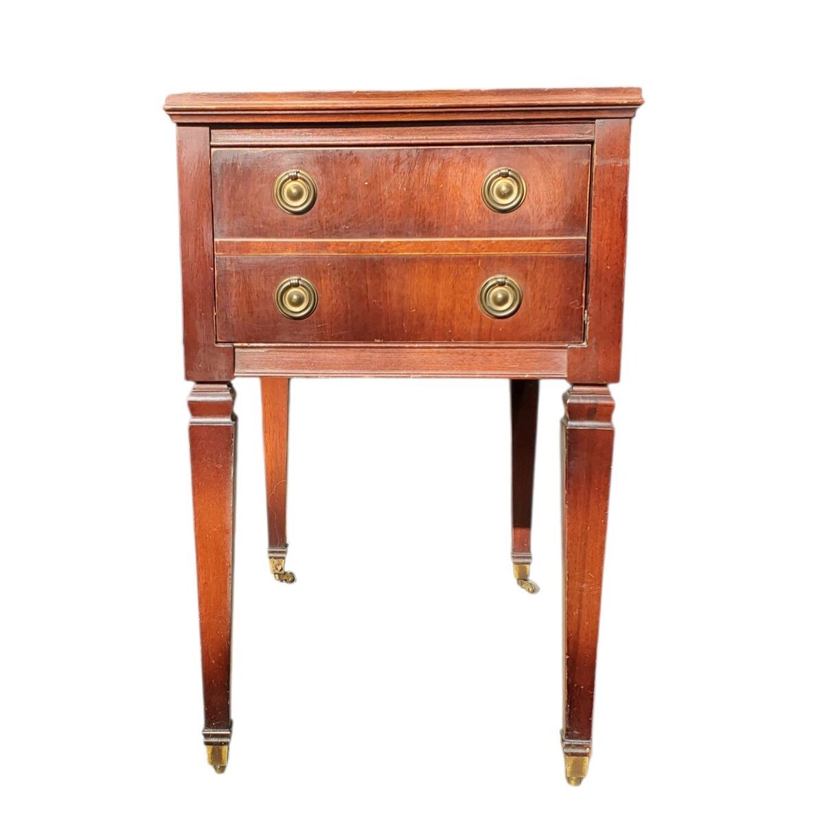 Vintage Side Table on Casters