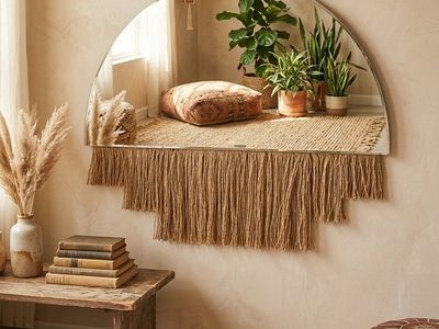 Boho Wall Arch Mirror
