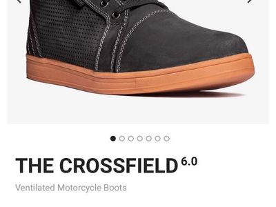 Indie Ridge Motorcycle Boots M Size 9- Crossfield