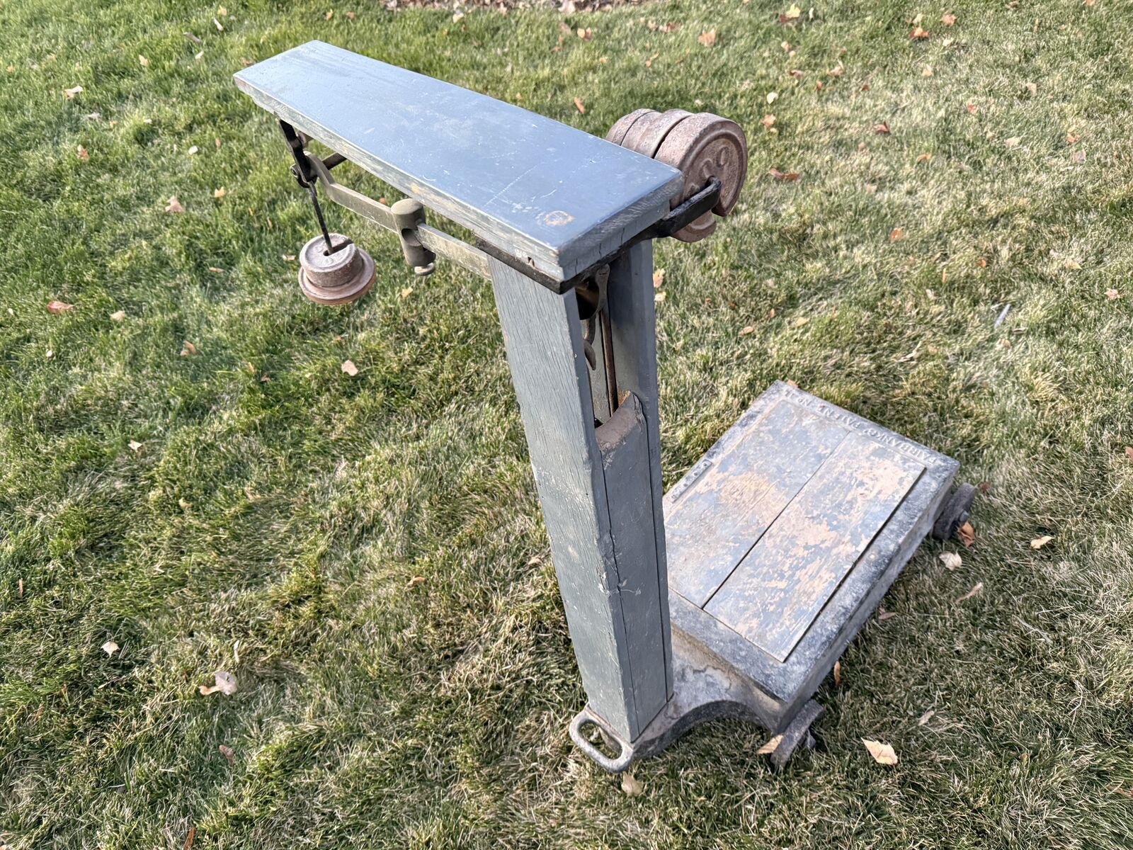 Antique Fairbanks Platform Scale – Farmhouse & Yard Décor
