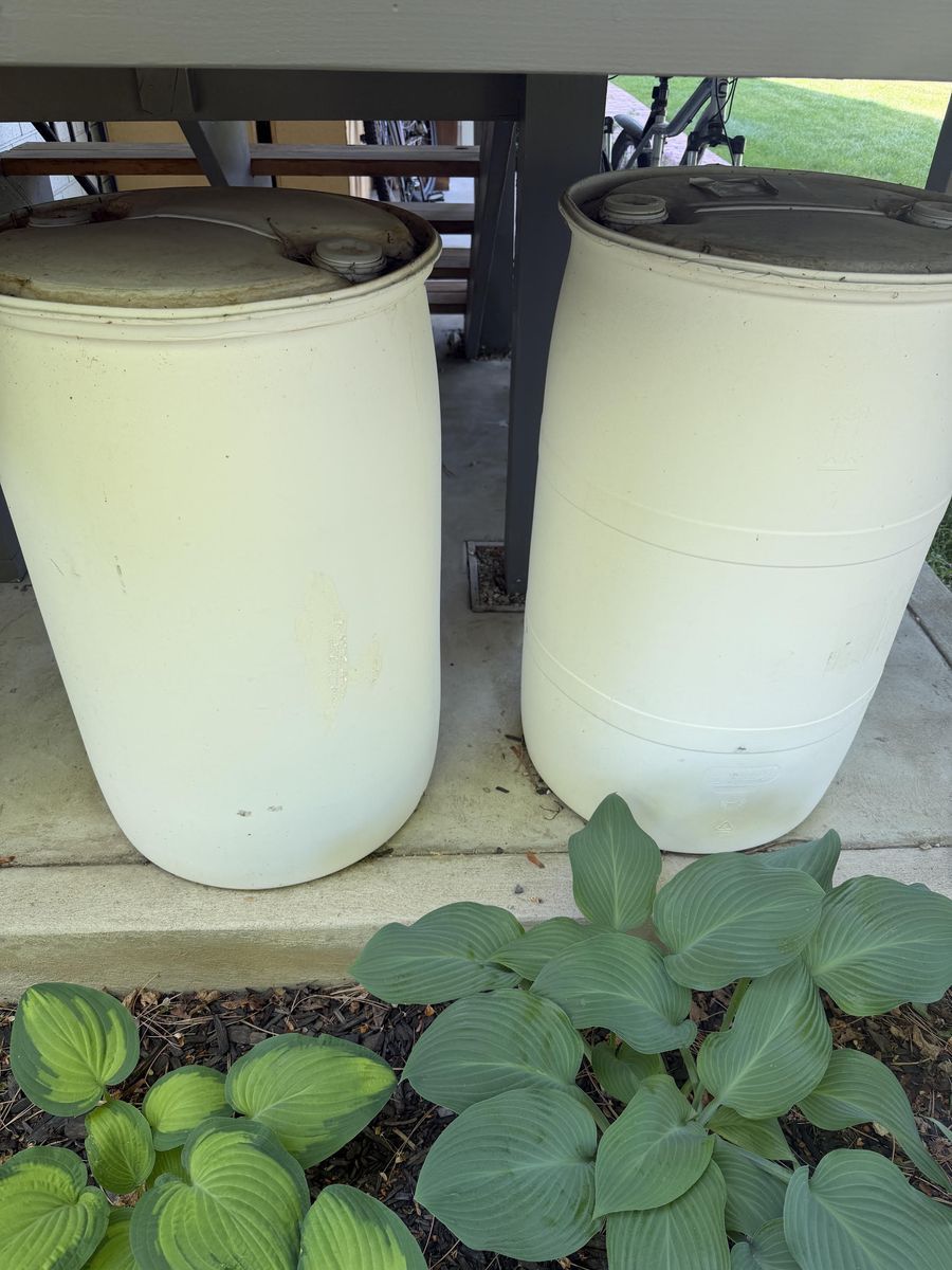 55 Gallon Water Storage Drums (x2)