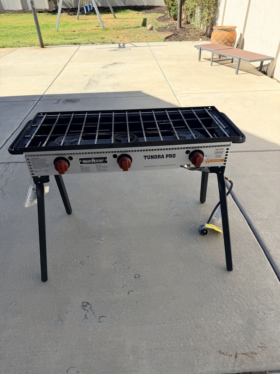 Camp Chef Tundra Pro 3-Burner Stove – Excellent Condition