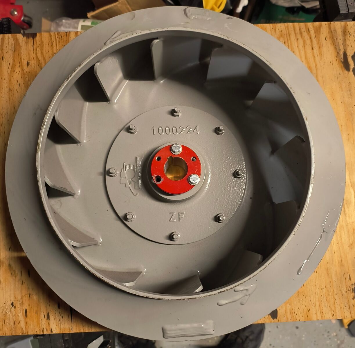 Blower Impeller, Zinc Plated Steel, TCF 1000224