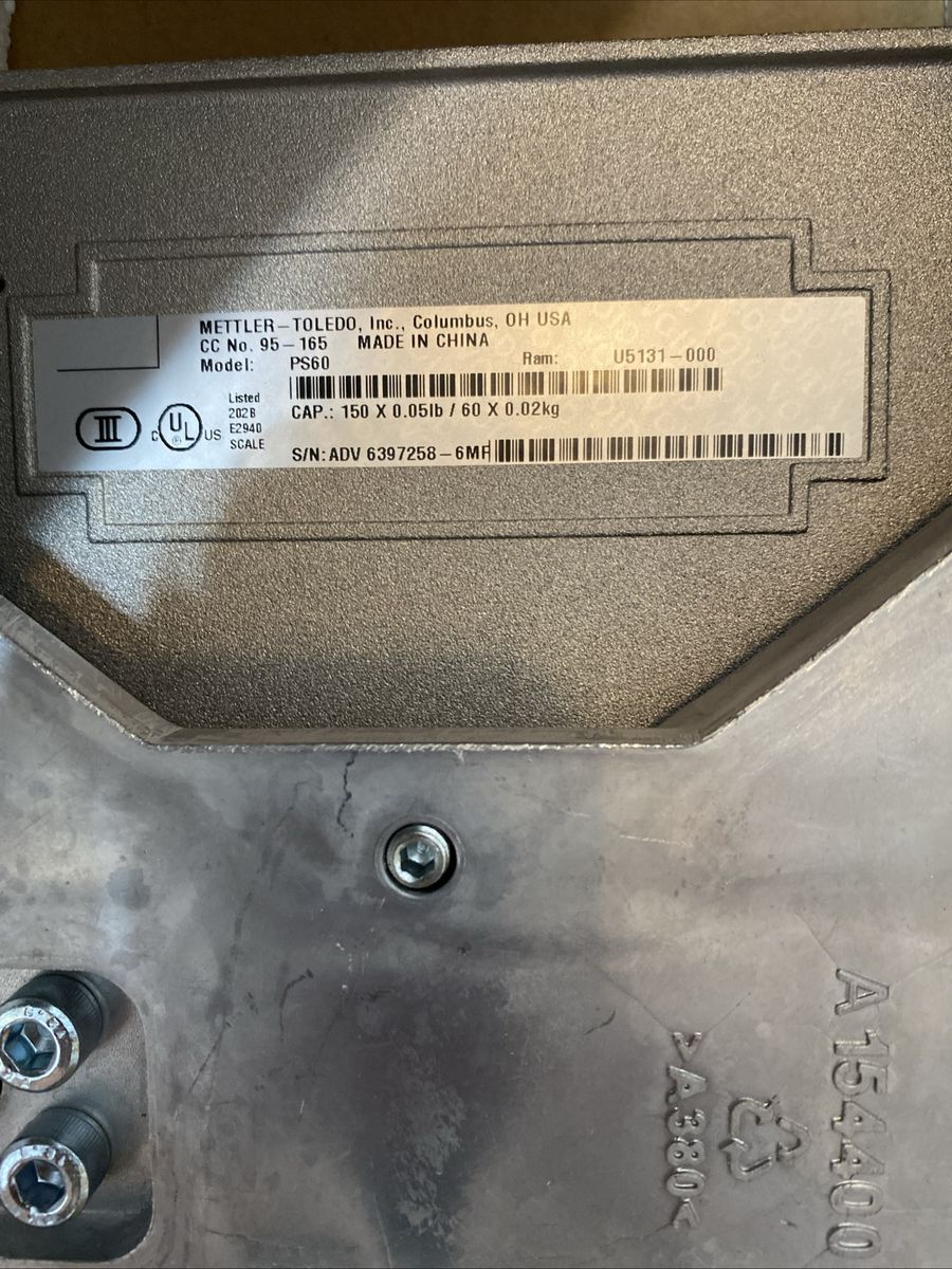 Mettler-Toledo PS60 150lb/60kg Digital Shipping Scale
