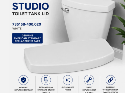 American Standard 735158-400.020 Studio Toilet Tank Lid White Genuine OEM NEW