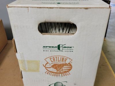 Genesis Cable Systems Cat5e Enhanced CMR/FT4 Riser Cable White Pull Box