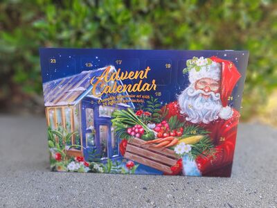 Advent Seed Calendars - Includes Everything - Seeds, Dirt, Greenhouse, Spoon, and Tags