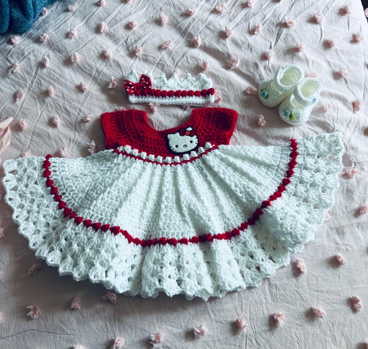Hand made baby dresses, $20 hand made baby blankets $30