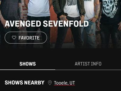 avenge sevenfold (2) tickets