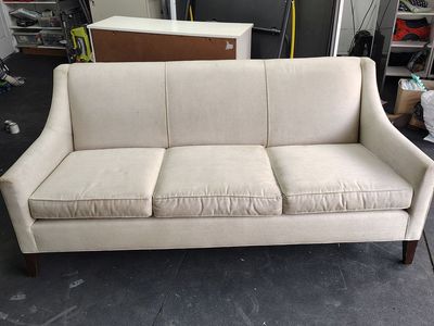 Beige fabric couch