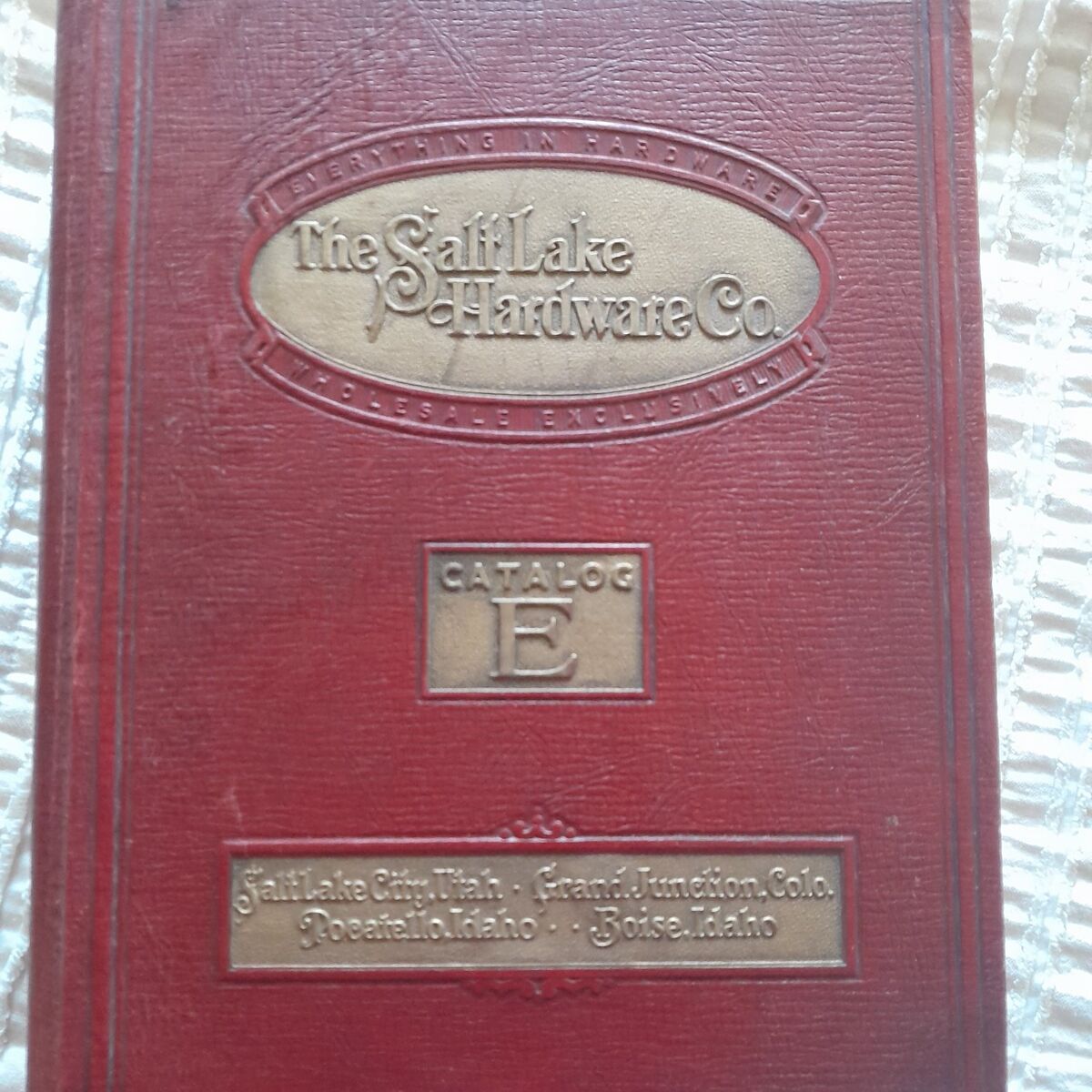 Salt Lake Hardware Co Catalog E