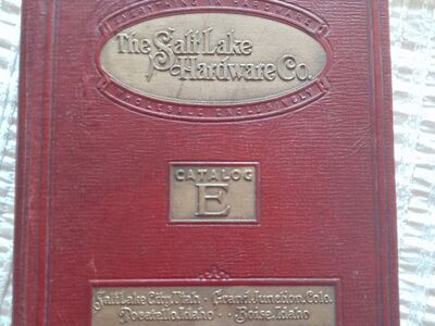 Salt Lake Hardware Co Catalog E