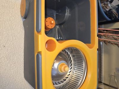 Spin Mop Bucket with Wheels - Yellow & Gray, Built-in Spinner for Easy Wringing