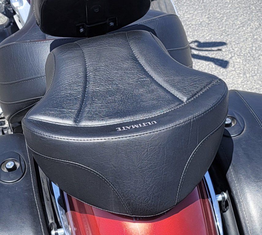 Ultimate Seats Motorcycle Passenger Seat Black Leather