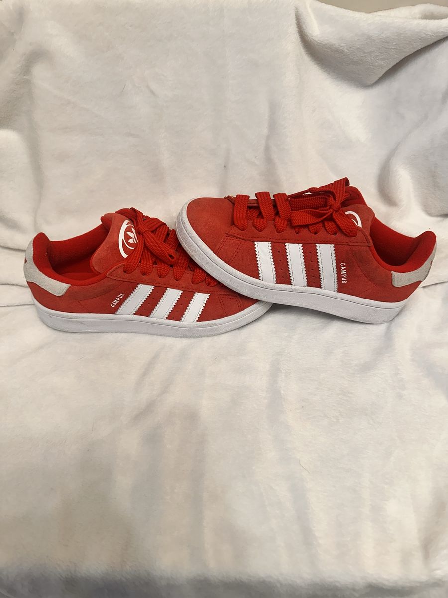 adidas Originals Campus 00s Red White Suede Sneakers Size 5 Kids