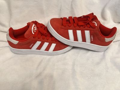 adidas Originals Campus 00s Red White Suede Sneakers Size 5 Kids