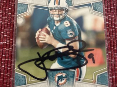 BYU Cougars 2008 Score John Beck Miami Dolphins Autographed Football Card - Collector's Item Hand Signed Autograph