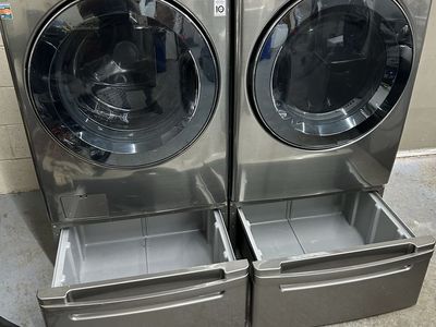 Lg stainless washer and dryer set