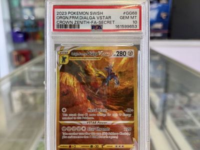 Pokemon 2023 Origin Forme Dialga VSTAR GG68 Full Art Crown Zenith GEM MT PSA 10