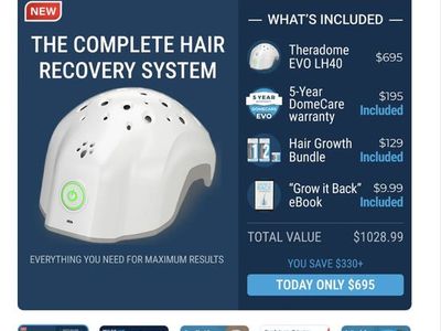 Theradome EVO LH40 Laser Hair Growth Helmet - Complete Hair Recovery System