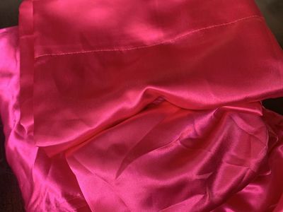 Pink queen short sheet, pillow Case & Duvet Cove