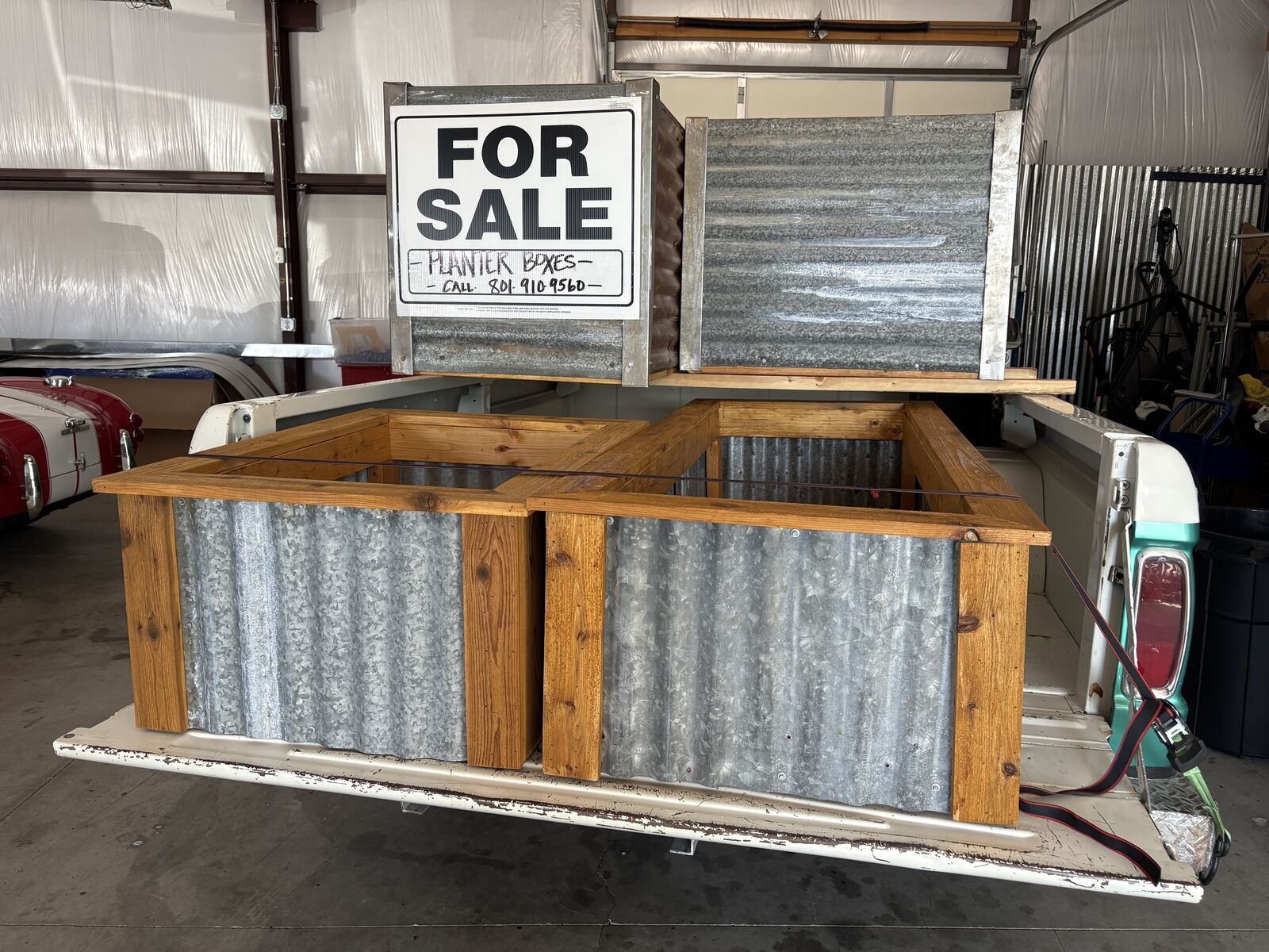 Custom Made Corrigated Rusted Planter/Flower Boxes