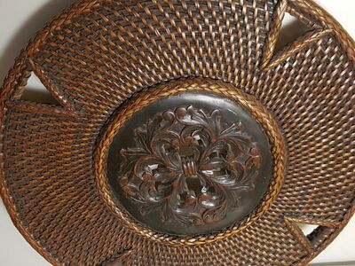 woven decorative wall plate