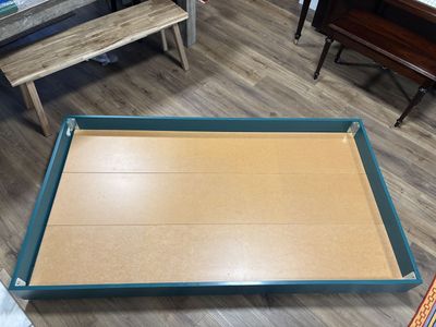 Teal Crate & Barrel trundle bed drawers