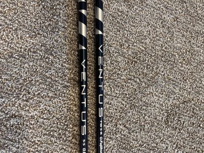 Fujikura Ventus Blue 5-S Driver & Ventus Blue 5-R Fairway shafts with no adapters.