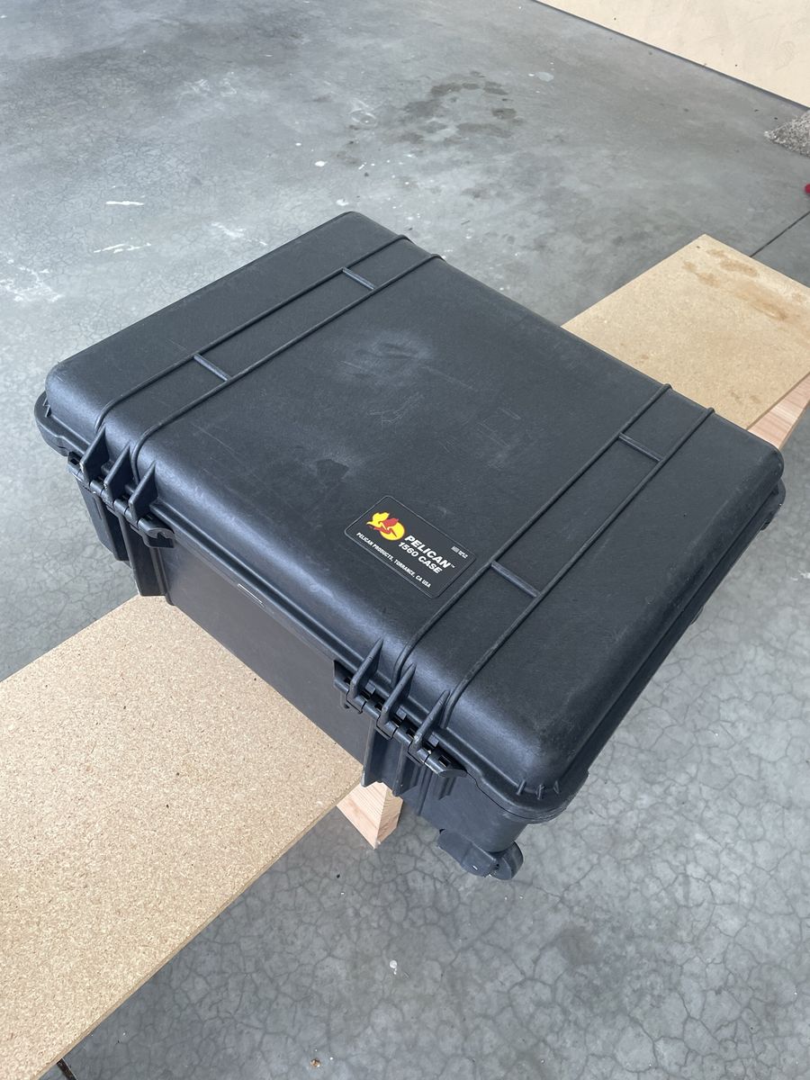 Pelican 1560 Case with wheels.