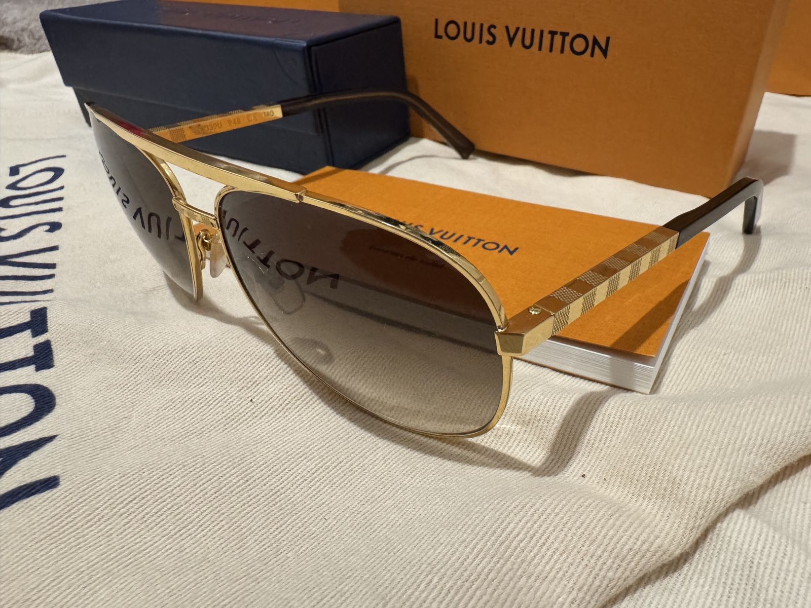 Authentic Louis Vuitton Attitude Pilote Sunglasses – Complete w/ Receipt