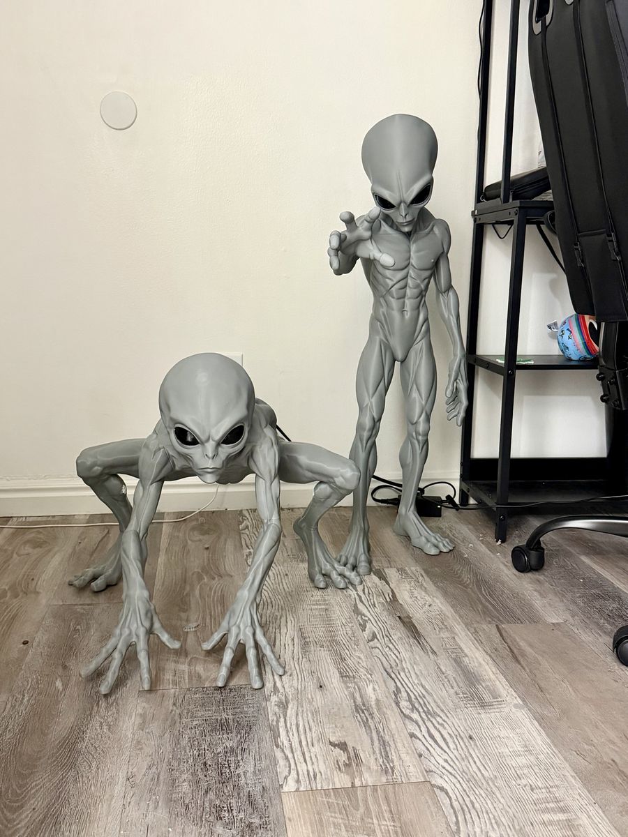 Large 3D-Printed Alien Sculpture – Custom Display Piece