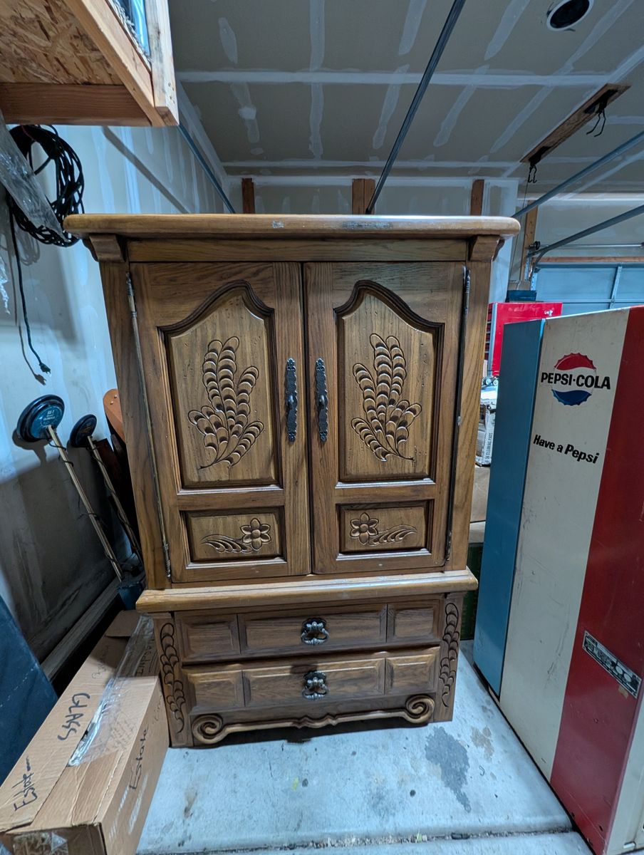 Solid Wood Armoire Wardrobe