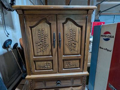 Solid Wood Armoire Wardrobe