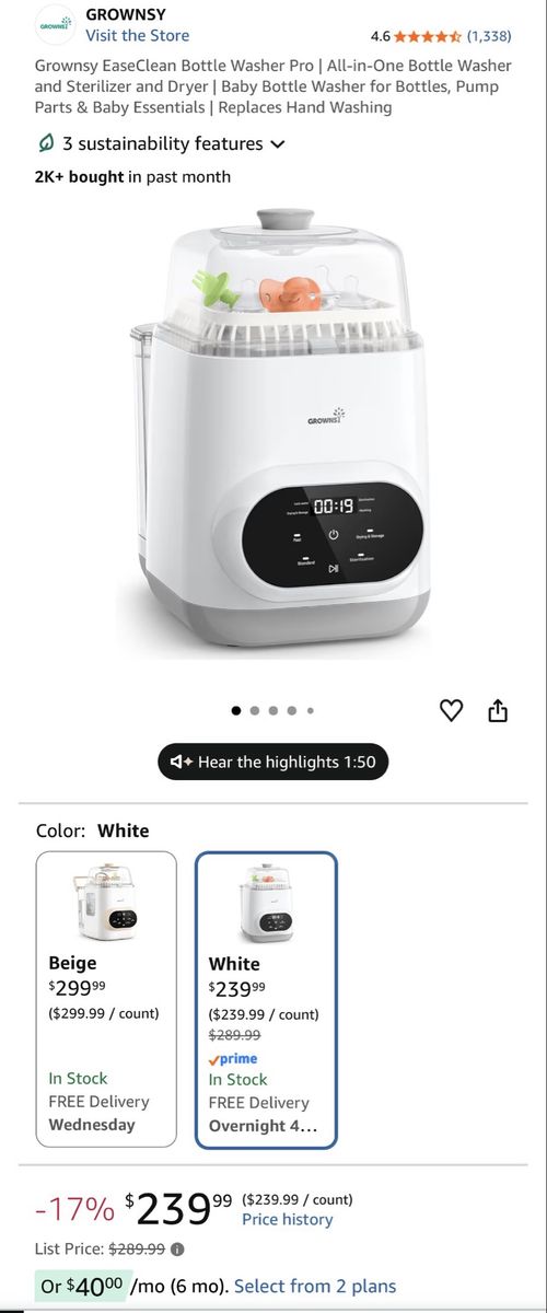 All in one bottle warmer