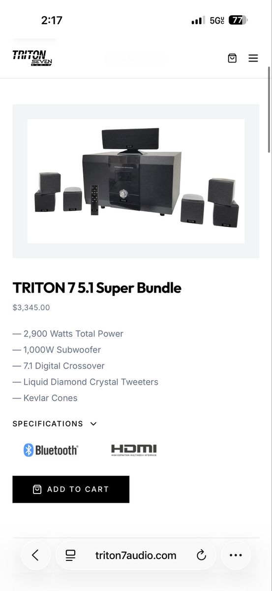 Triton 7 5.1 super bundle