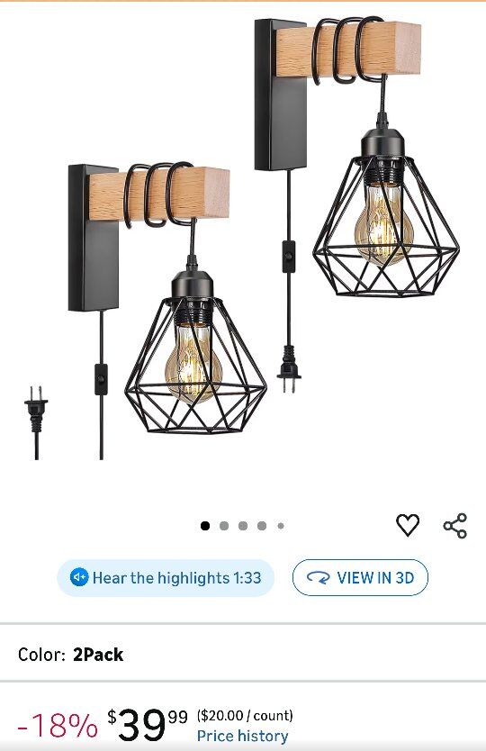 NEW Farmhouse wall sconces