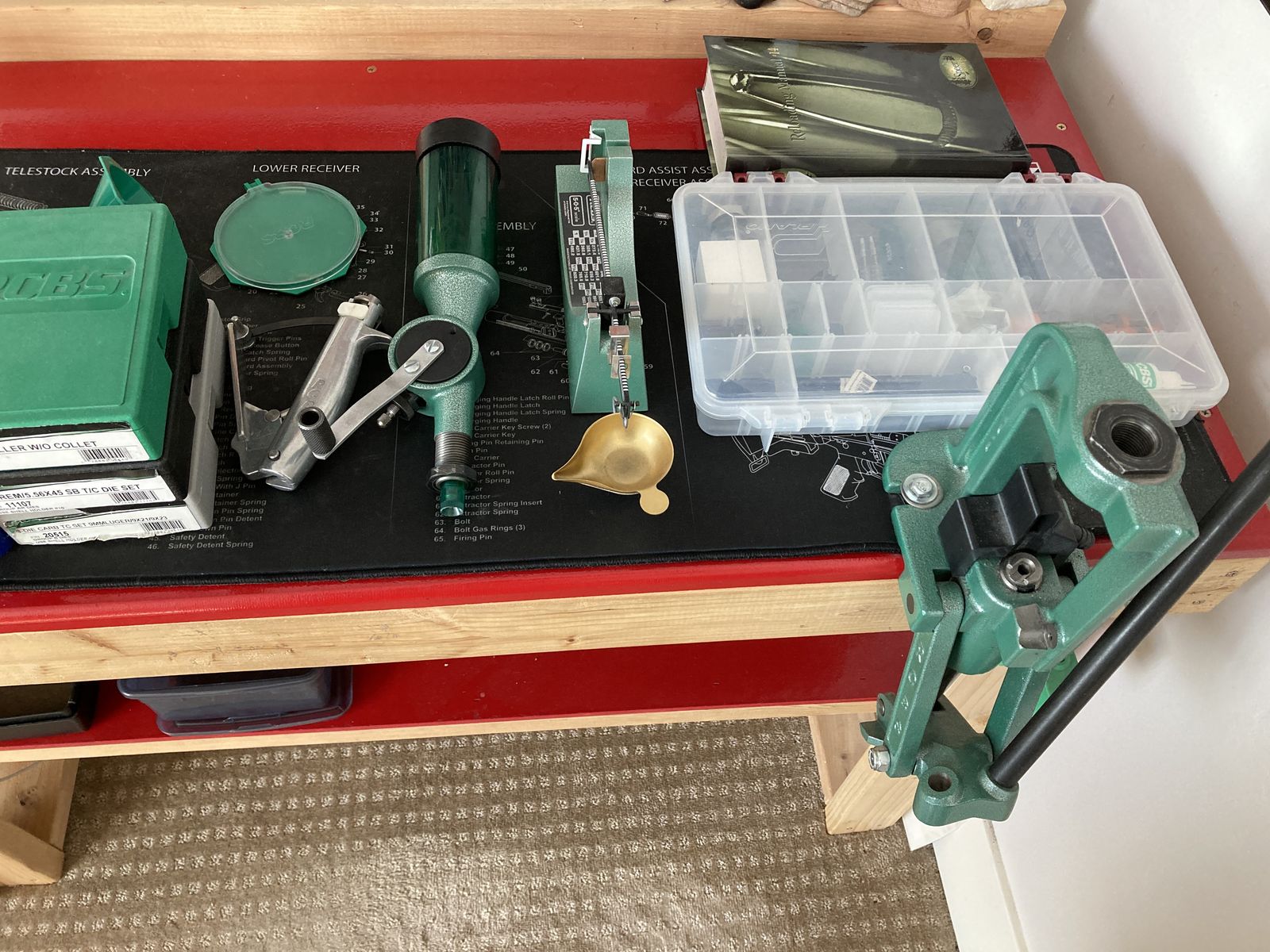 Complete Reloading Setup - Press,dies,Case Prep,Tumbler,bullets,brass,primers etc - RCBS,Lyman