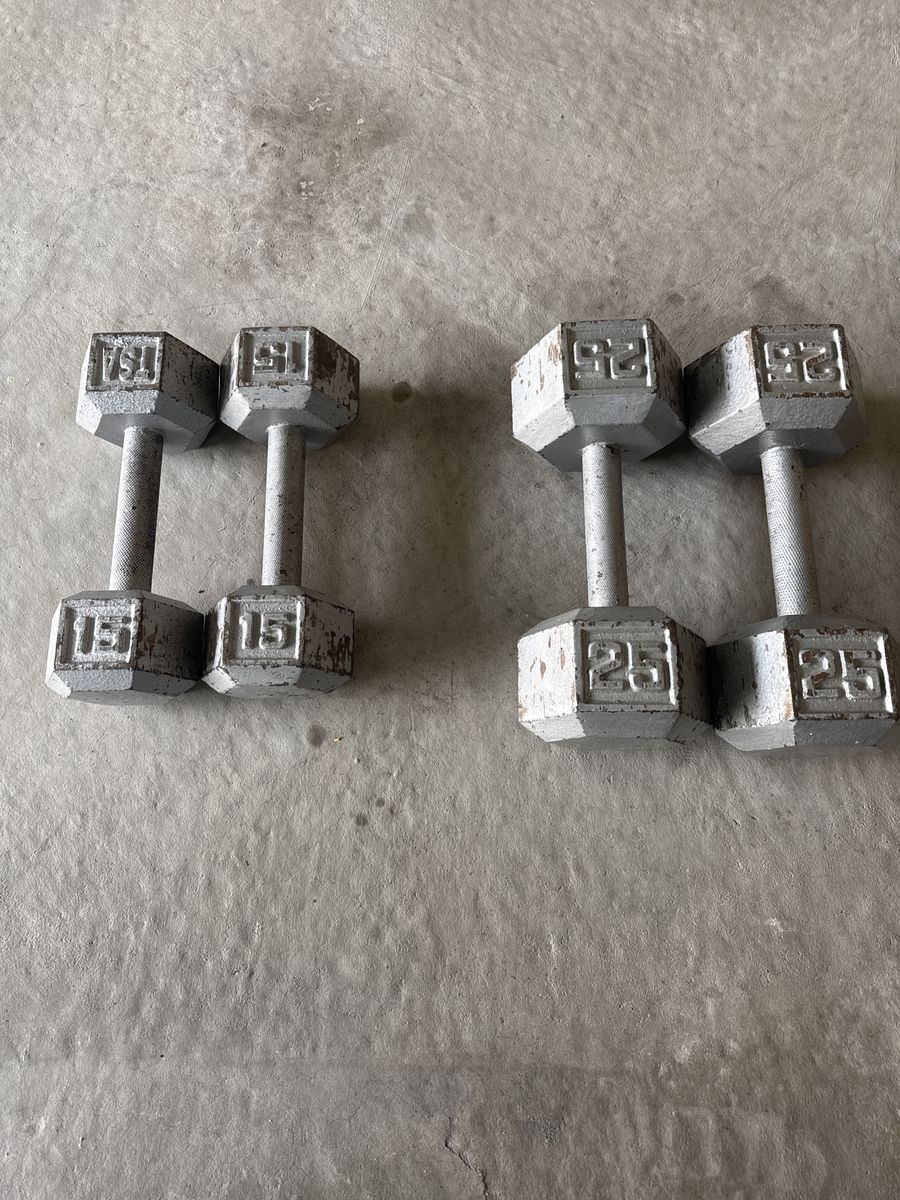 Dumbbell Weights 25lbs 15lbs