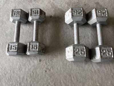 Dumbbell Weights 25lbs 15lbs