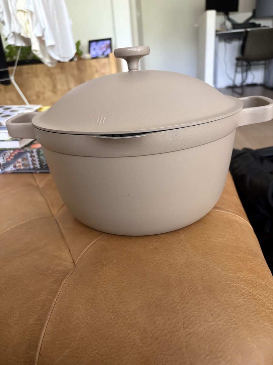 OurPlace Ceramic Stock Pot w/ Steamer Insert