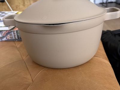 OurPlace Ceramic Stock Pot w/ Steamer Insert