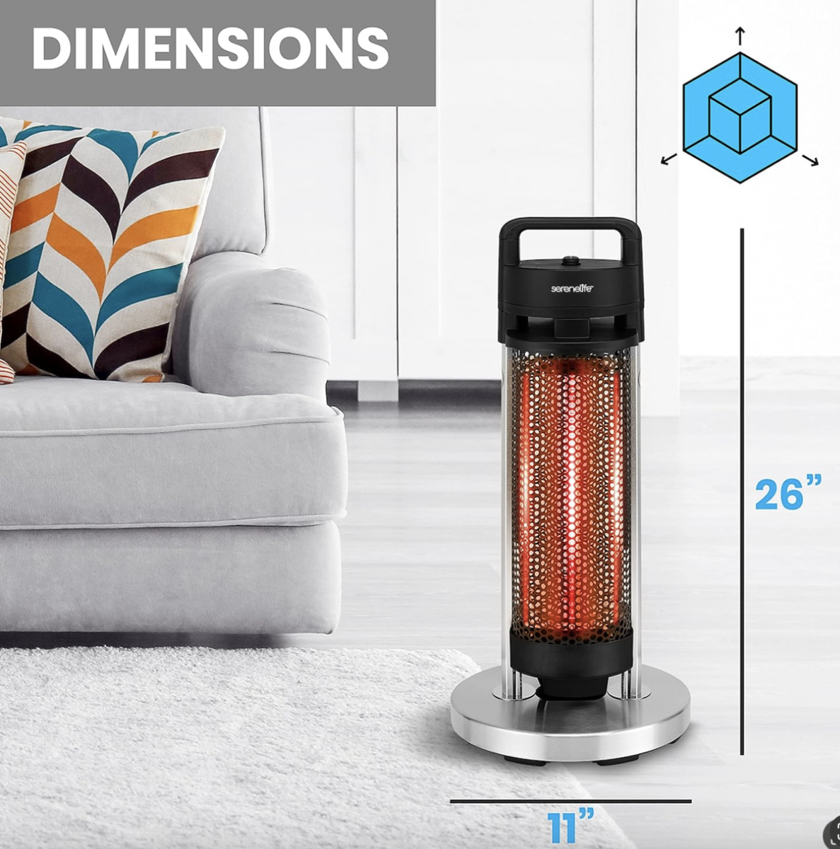 New Portable Indoor/Outdoor Electric Infrared Space Heater