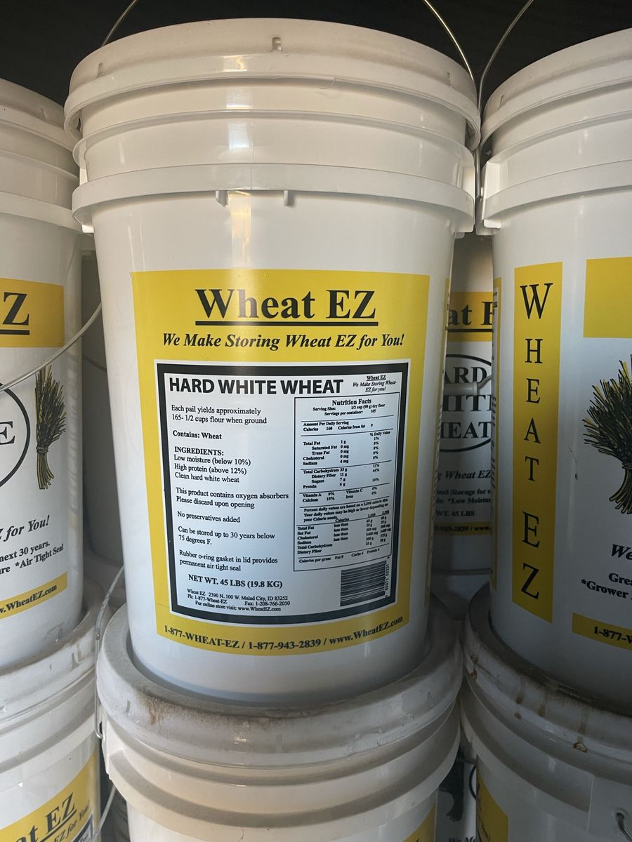 45lb Hard White & Hard Red Wheat Buckets 