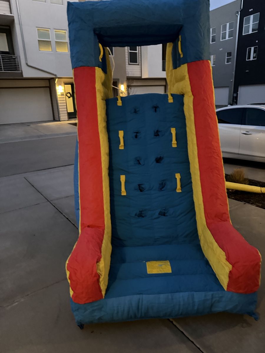 Blow up water slide