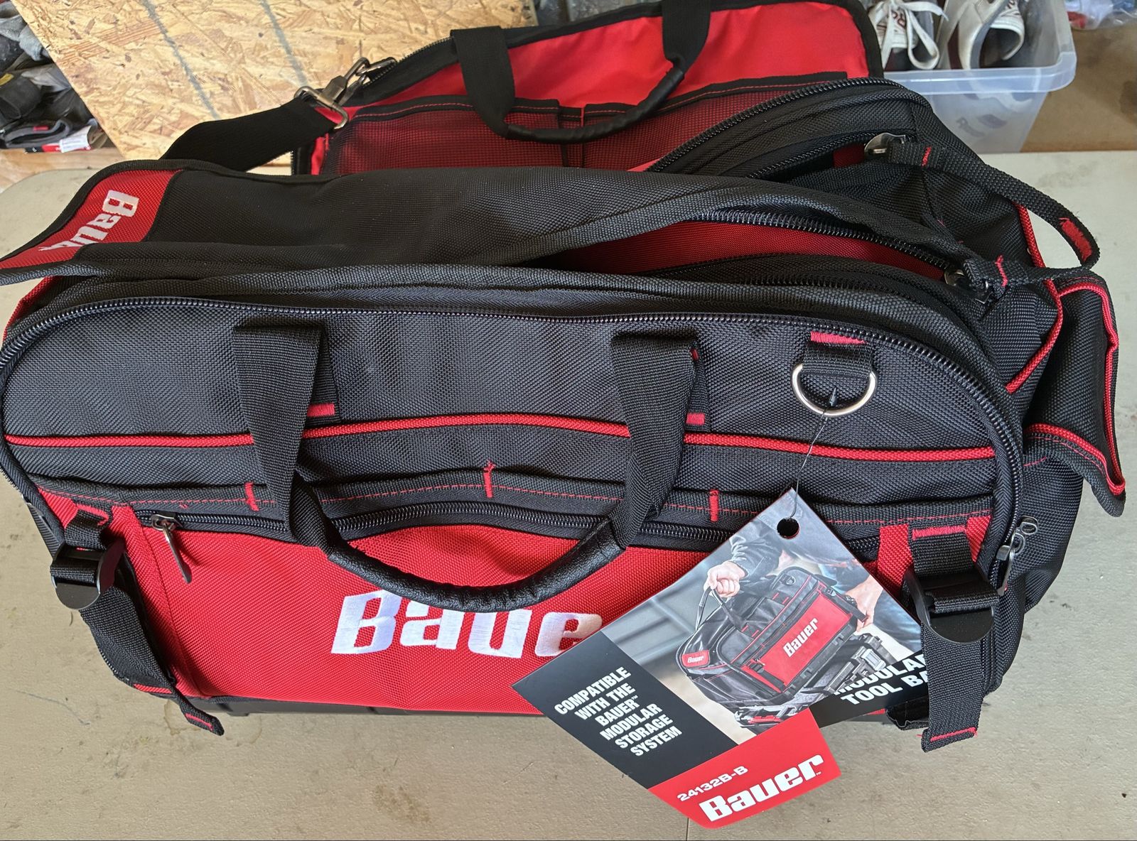 NEW Bauer 24" Modular Tool Bag w/ Padded Strap & Reinforced Base - Compatible with Bauer Storage