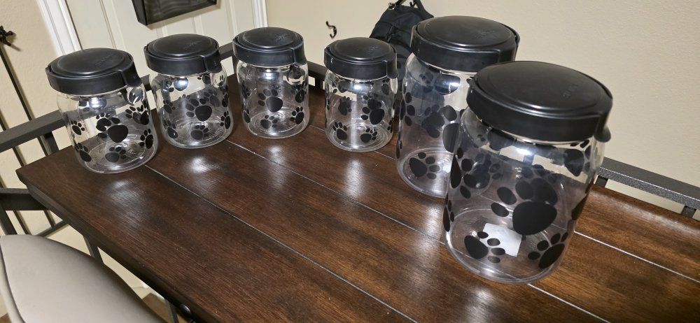 Dog treat jars